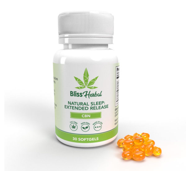 Natural Sleep-Extended Release CBD Softgels